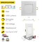 Nuwatt 6" Square Ceiling Light Ultra Thin LED Recessed Lighting 5CCT 2700K/3000K/3500K/4000K/5000K 12 PK NW-P-SQDL-6-15W-5CT-WH-6P - alternate 4